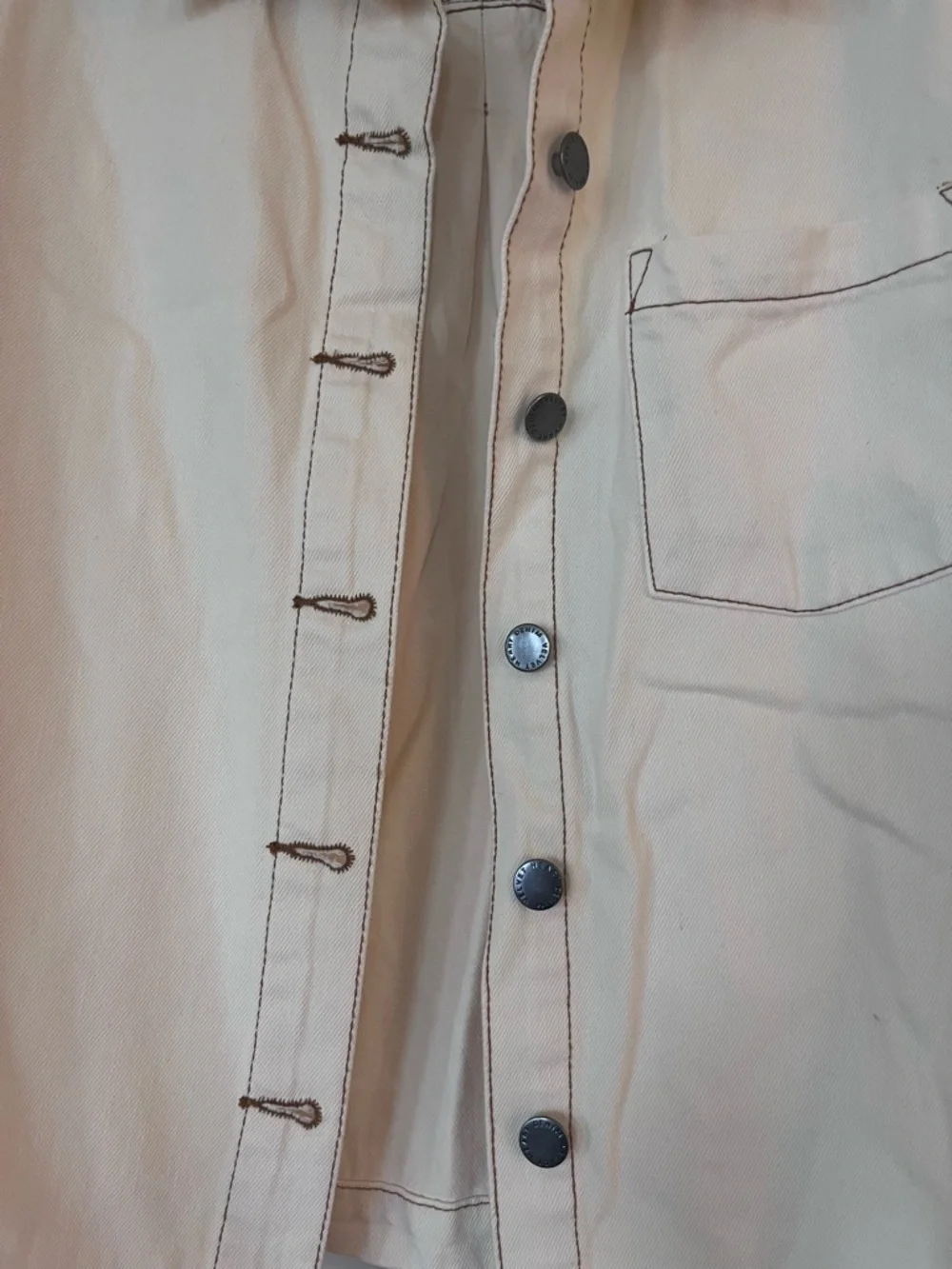 Velvet Heart Off White Denim Short Sleeve Jacket - Picture 4 of 7